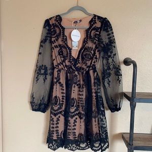 Black Boho Dress